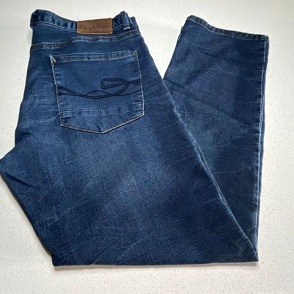 Chip & Pepper Ike Flex Slim Straight Knit Blue Jeans Denim Pants Size 36x30